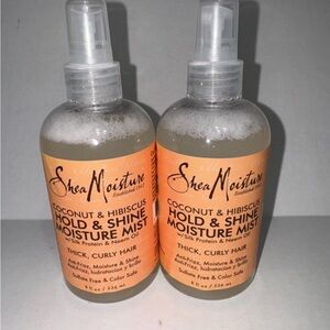 New Shea Moisture Coconut & Hibiscus Hold & Shine Moisture Mist Thick Curly Hair